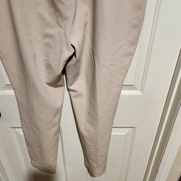 Express Editor High Rise Skinny Cream Pants Business Casual Luxury Minimalist - Picture 9 of 10